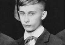 В.В. Путин в школьной форме